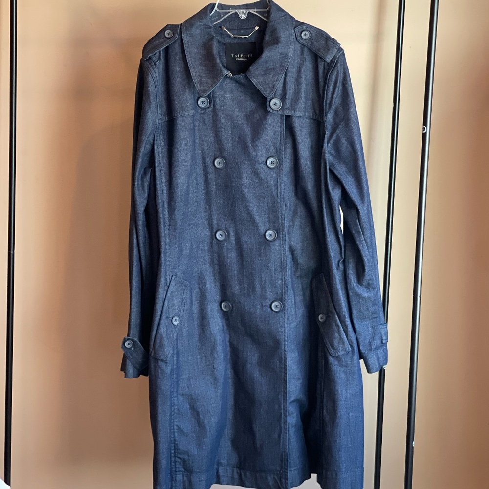 Talbots Demin Trench Coat